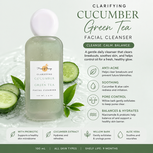 Cucumber + Green Tea Clarifying Facial Cleanser