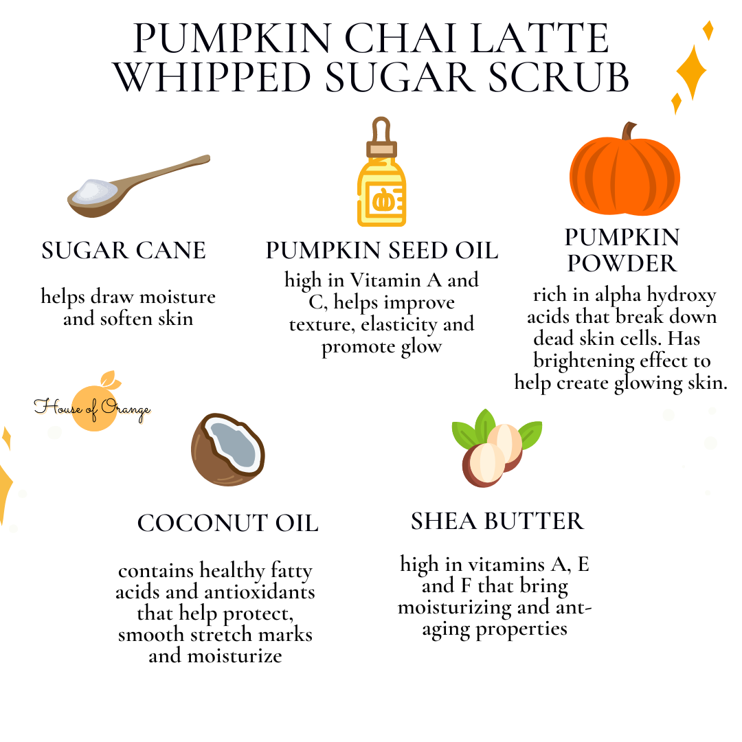 Pumpkin Chai Latte Whipped Sugar Scrub