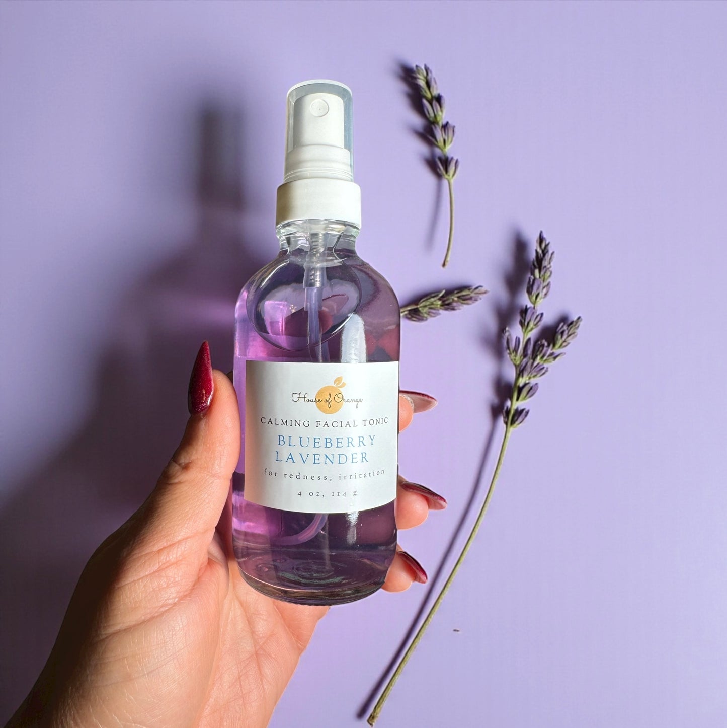 Blueberry Lavender Calming Facial Tonic (redness, sensitivity, irritation)