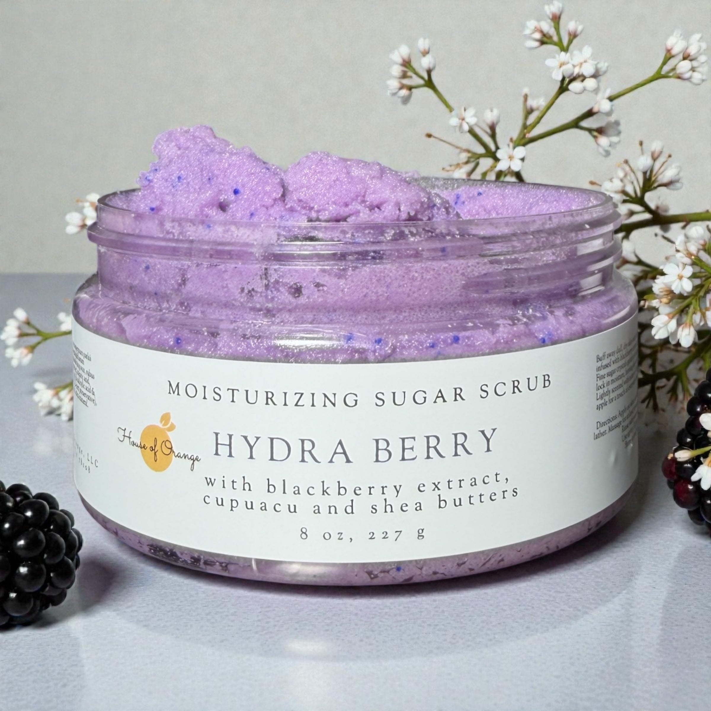 Hydra Berry Body Scrub – House of Orange Fruit-Based Cosmetics