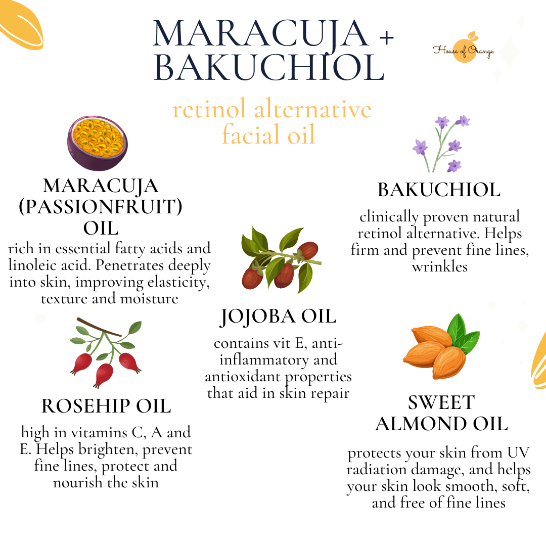 Maracuja & Bakuchiol Facial Oil (Retinol Alternative)