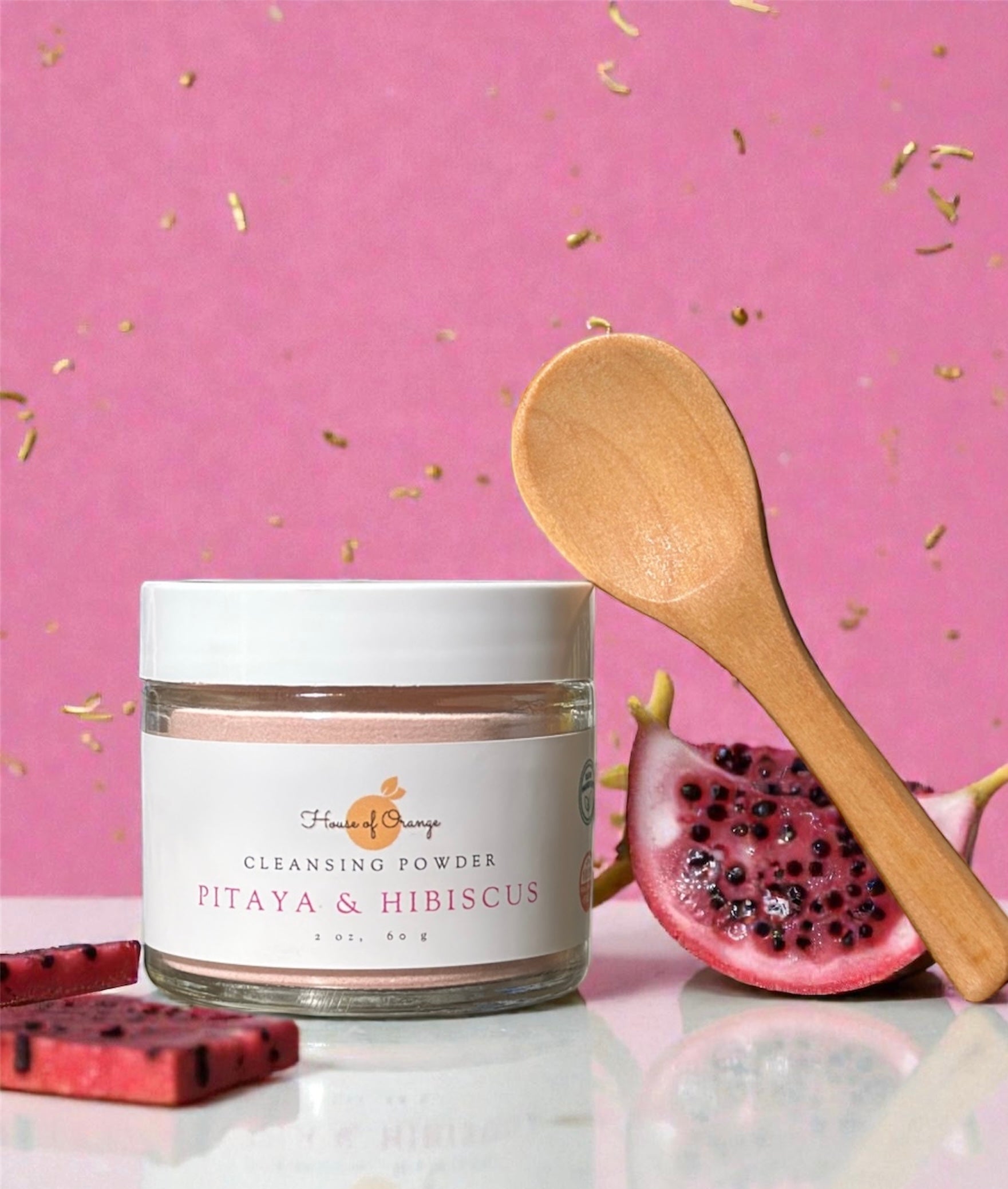 Pitaya & Hibiscus Cleansing Facial Powder – House of Orange Fruit