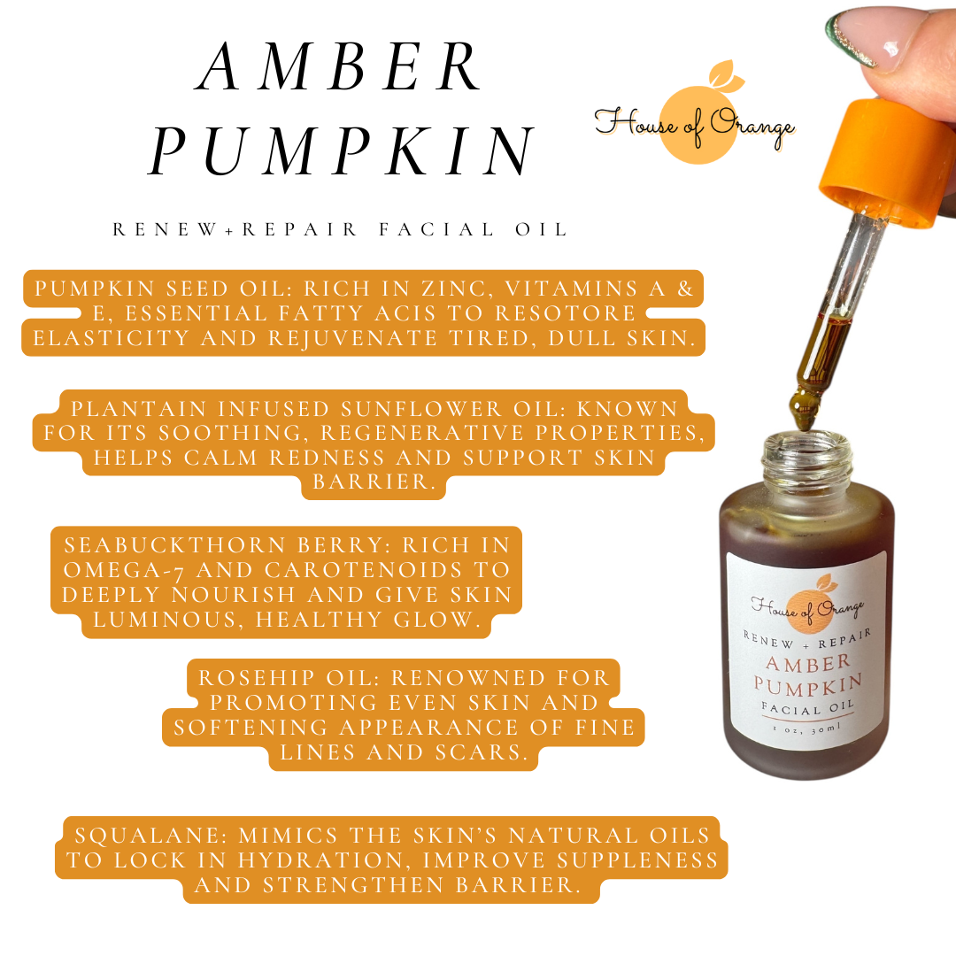 Amber Pumpkin Renew + Repair Facial Oil