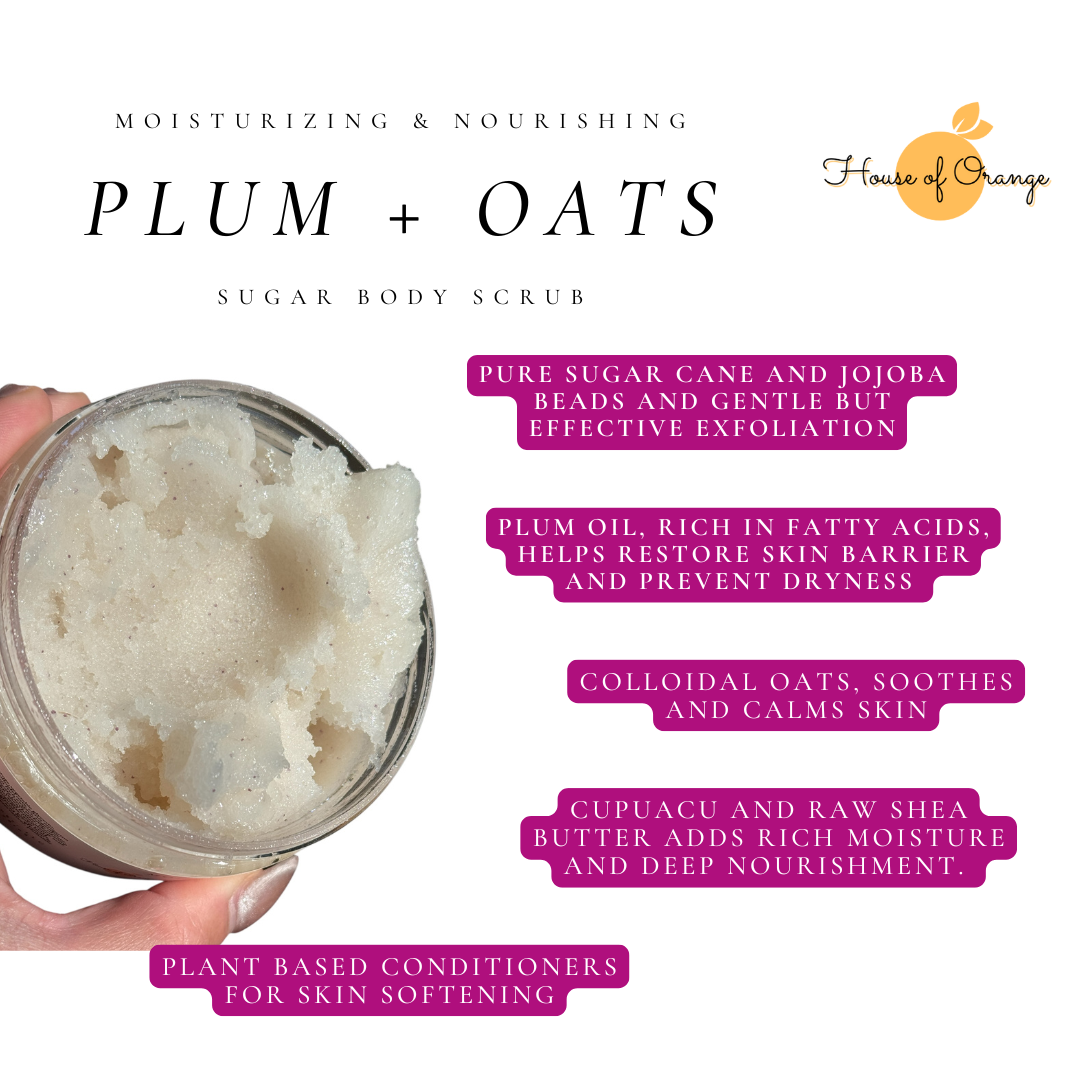 Plum + Oats Sugar Body Scrub