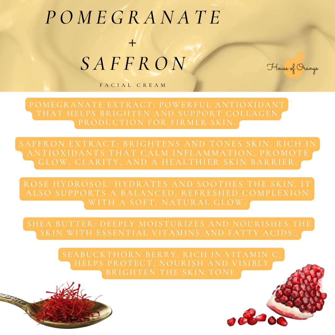 Pomegranate + Saffron Facial Cream