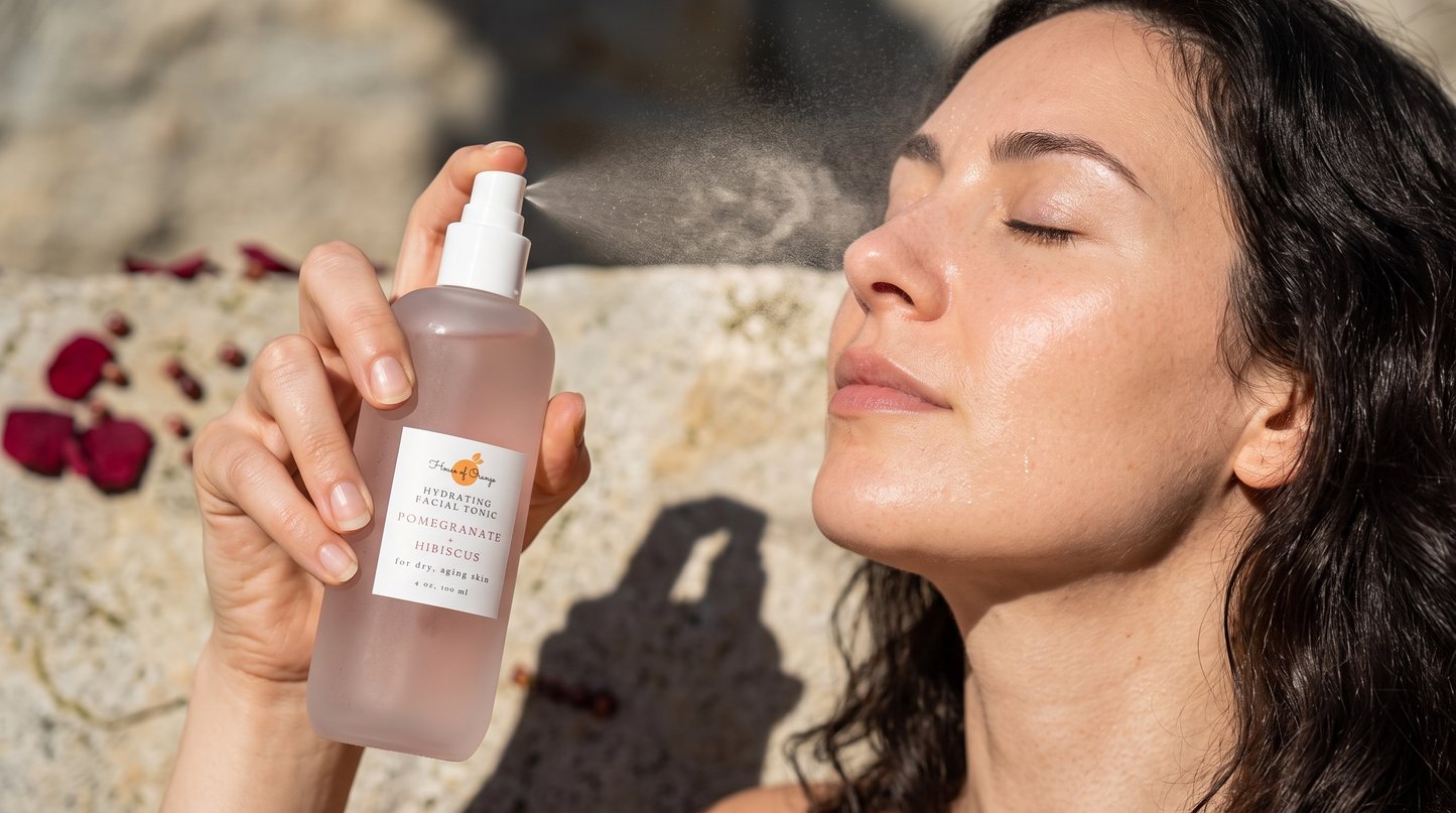 Pomegranate Hibiscus Hydrating Facial Tonic (hydrating, anti-aging)