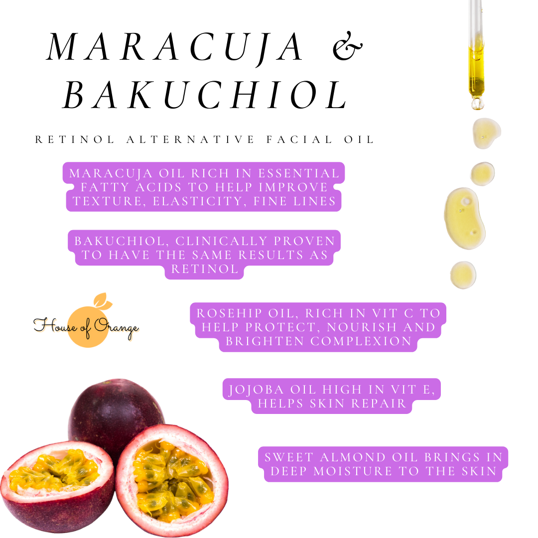 Maracuja & Bakuchiol Facial Oil (Retinol Alternative)