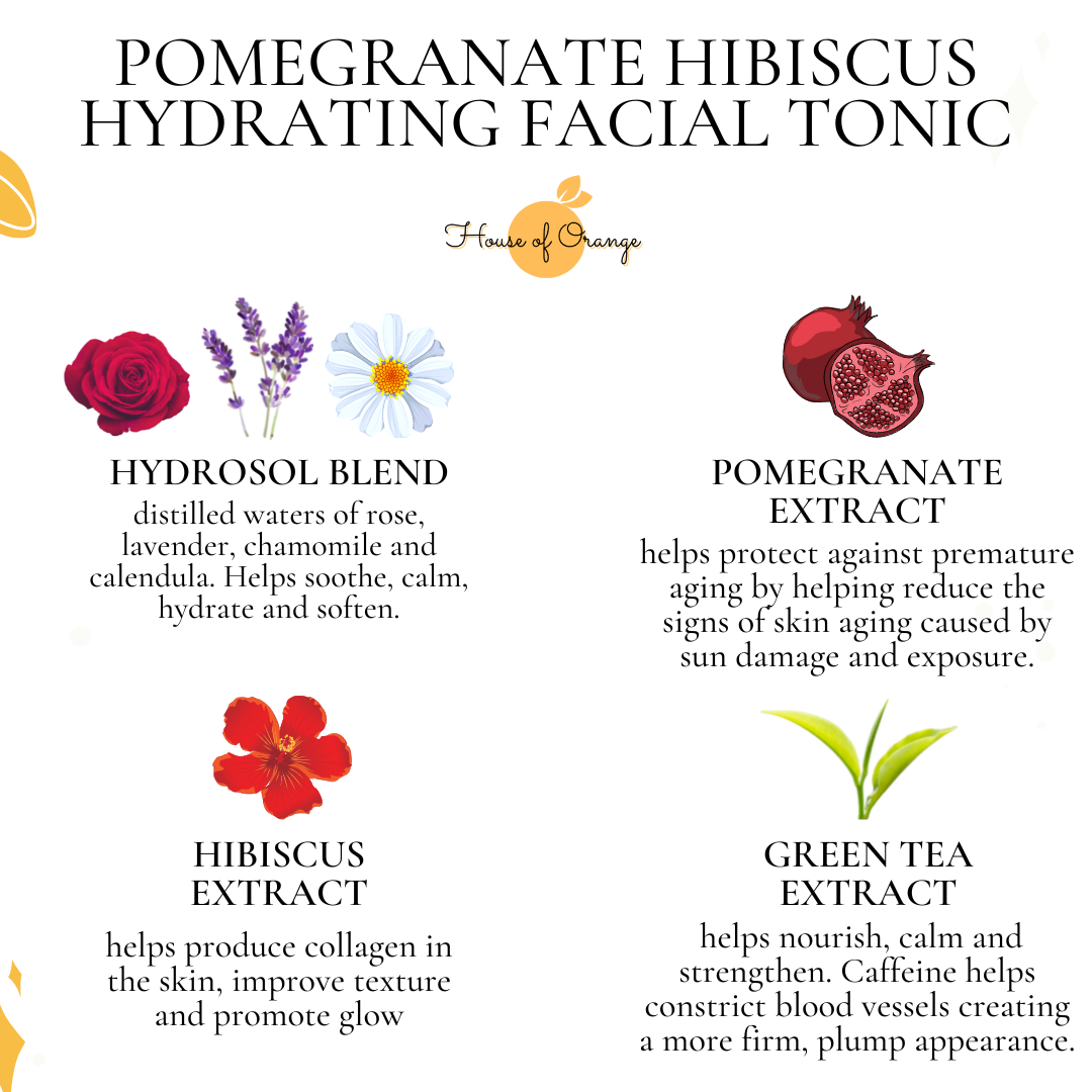 Pomegranate Hibiscus Hydrating Facial Tonic (hydrating, anti-aging)