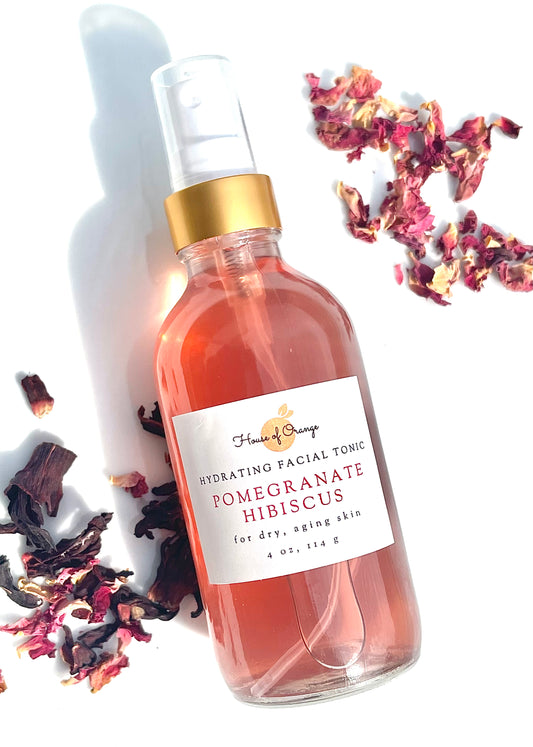 Pomegranate Hibiscus Hydrating Facial Tonic (hydrating, anti-aging)